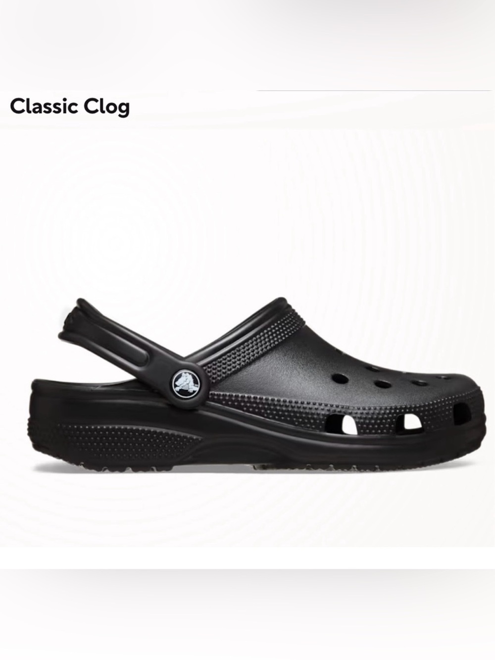 CROCS 🩴 LK NW VEGAN BLACK VENTED HEEL STRAP NON-SLIP SOLES CLOGS SHOES Men’s 13 - Picture 2 of 11